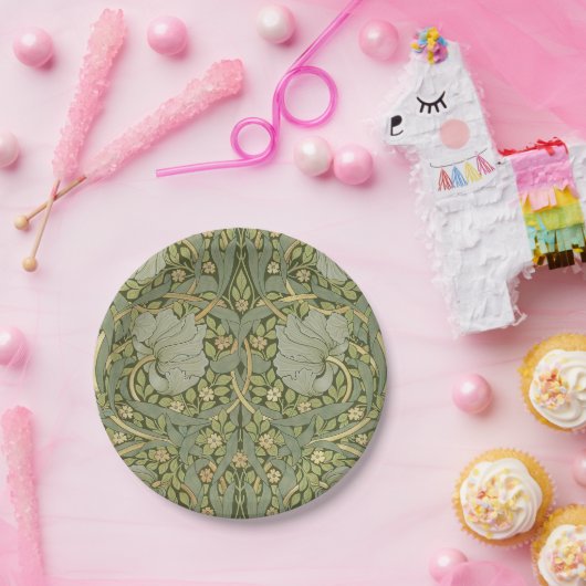 William Morris Pimpernel Pattern Papieren Bordje (Feest)