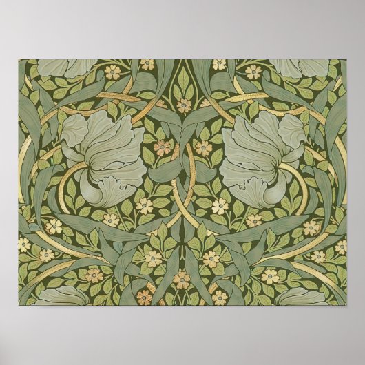 William Morris Pimpernel  Pattern Poster (Voorkant)