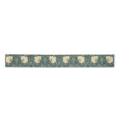 William Morris Pimpernel  Pattern Satin Rib Satijnen Lint (Voorkant)