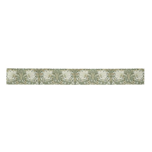 William Morris Pimpernel Pattern Satin Rib Satijnen Lint (Voorkant)