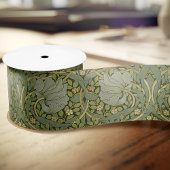 William Morris Pimpernel Pattern Satin Rib Satijnen Lint