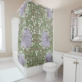 William Morris Pimpernel  Pattern Shower Cu Douchegordijn (In situ)