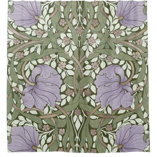 William Morris Pimpernel  Pattern Shower Cu Douchegordijn (Voorkant)