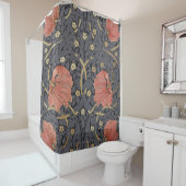 William Morris Pimpernel  Pattern Shower Cu Douchegordijn (In situ)