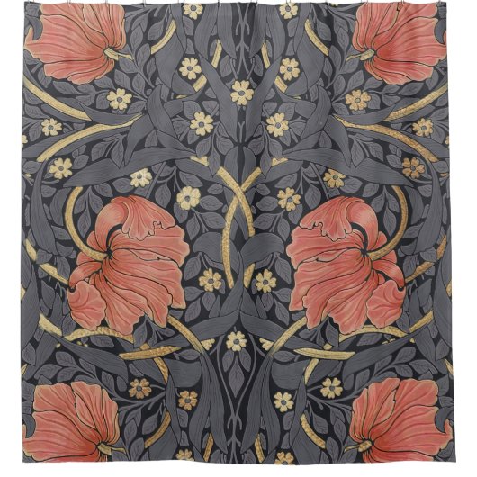 William Morris Pimpernel  Pattern Shower Cu Douchegordijn (Voorkant)