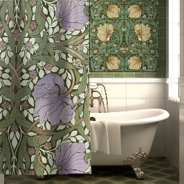 William Morris Pimpernel  Pattern Shower Cu Douchegordijn