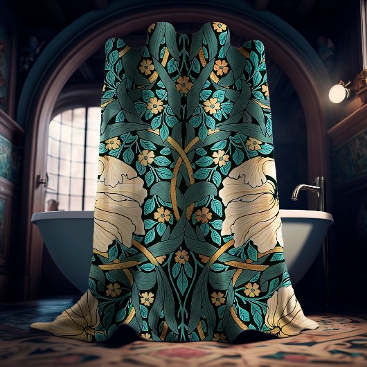 William Morris Pimpernel  Pattern Shower Cu Douchegordijn