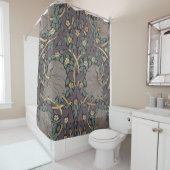 William Morris Pimpernel  Pattern Shower Cu Douchegordijn (In situ)