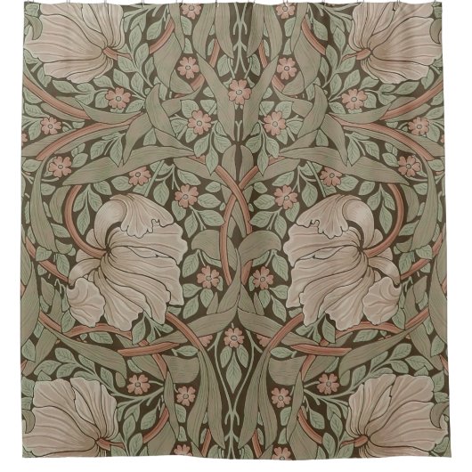 William Morris Pimpernel  Pattern Shower Cu Douchegordijn (Voorkant)