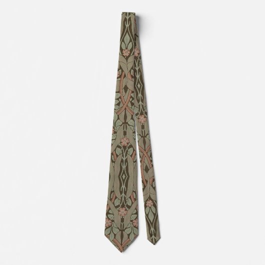 William Morris Pimpernel  Pattern Stropdas (Voorkant)