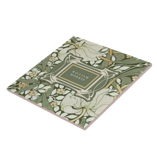 William Morris Pimpernel  Pattern Tegeltje (Zijkant)
