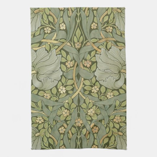 William Morris Pimpernel  Pattern Theedoek (Verticaal)