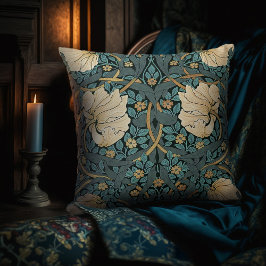 William Morris Pimpernel  Pattern Throw Pil Kussen