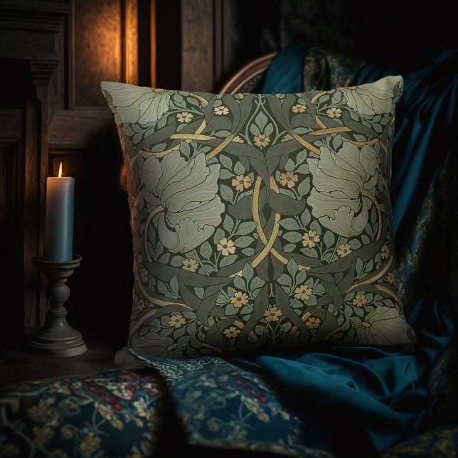 William Morris Pimpernel  Pattern Throw Pil Kussen (Creator heeft geüpload)