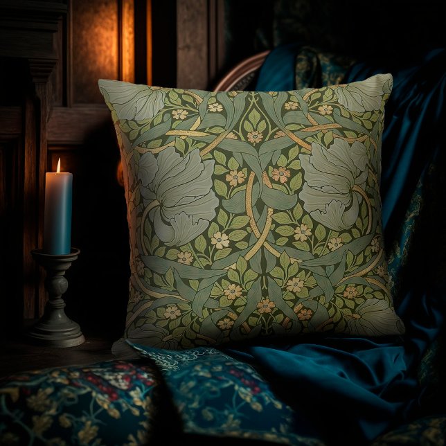 William Morris Pimpernel  Pattern Throw Pil Kussen (Creator heeft geüpload)