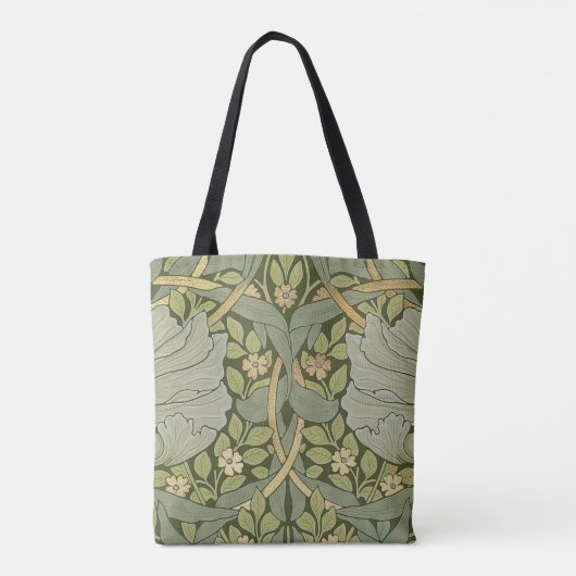 William Morris Pimpernel  Pattern Tote Bag (Achterkant)