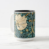 William Morris Pimpernel  Pattern Two-Tone Tweekleurige Koffiemok (Voorkant links)
