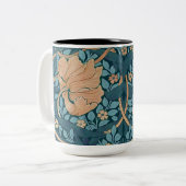 William Morris Pimpernel  Pattern Two-Tone Tweekleurige Koffiemok (Voorkant links)