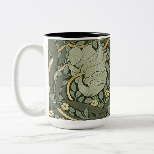 William Morris Pimpernel  Pattern Two-Tone Tweekleurige Koffiemok (Links)