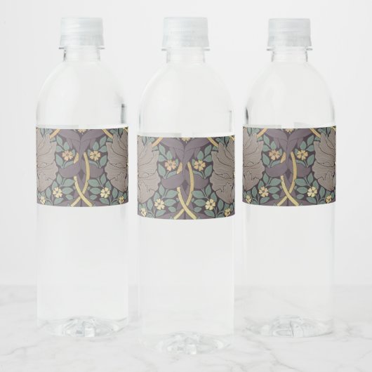 William Morris Pimpernel Pattern Water Bot Waterfles Etiket (Flessen)
