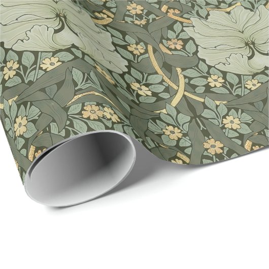 William Morris Pimpernel  Pattern Wrapping Cadeaupapier (Rol Hoek)