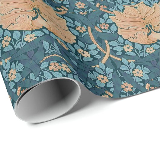 William Morris Pimpernel  Pattern Wrapping Cadeaupapier (Rol Hoek)