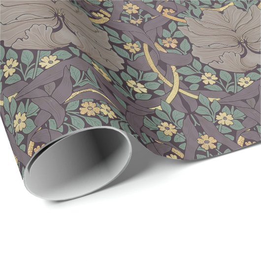 William Morris Pimpernel  Pattern Wrapping Cadeaupapier (Rol Hoek)