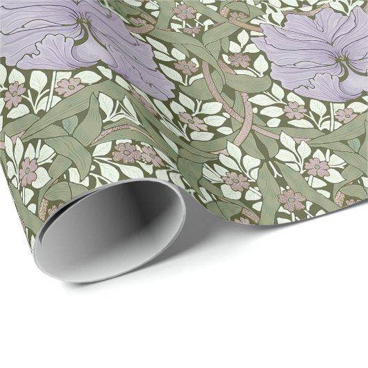 William Morris Pimpernel  Pattern Wrapping Cadeaupapier (Rol Hoek)