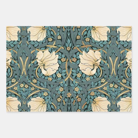 William Morris Pimpernel Pattern Wrapping Inpakpapier Vel (Voorkant 3)
