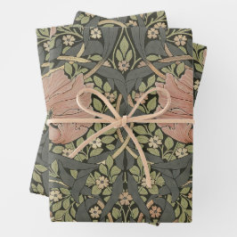 William Morris Pimpernel  Pattern Wrapping Inpakpapier Vel