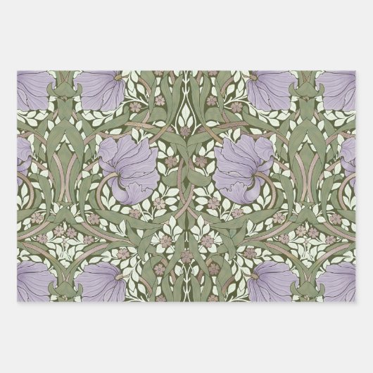 William Morris Pimpernel  Pattern Wrapping Inpakpapier Vel (Voorkant)