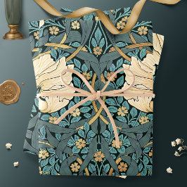 William Morris Pimpernel  Pattern Wrapping Inpakpapier Vel