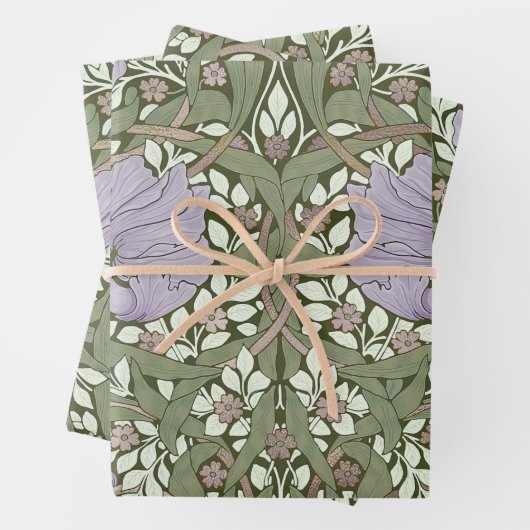 William Morris Pimpernel  Pattern Wrapping Inpakpapier Vel (In situ)