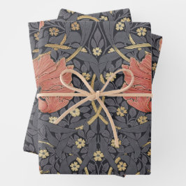 William Morris Pimpernel  Pattern Wrapping Inpakpapier Vel