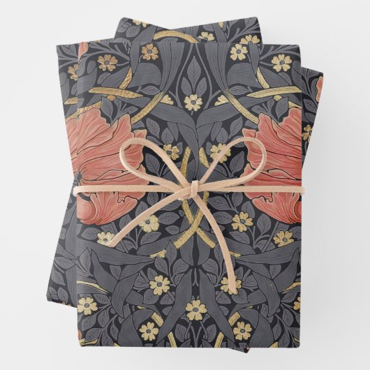 William Morris Pimpernel  Pattern Wrapping Inpakpapier Vel (In situ)