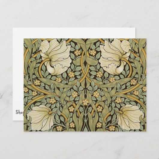 William Morris Pimpernel  Pre-Raphaelite Briefkaart (Voorkant / Achterkant)