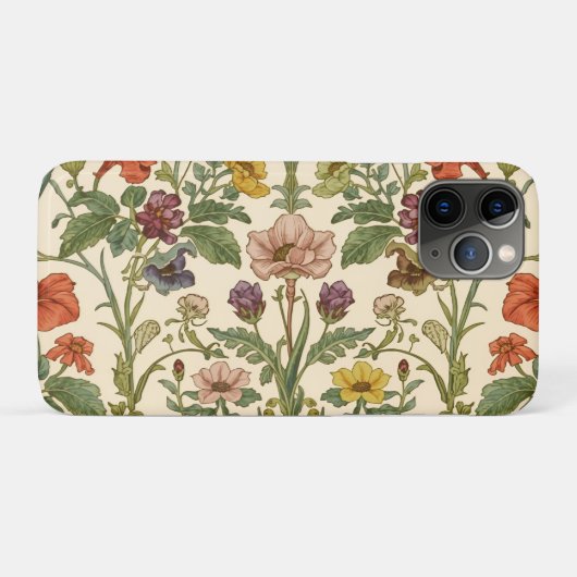 William Morris  Pimpernel Pre-Raphaelite Case-Mate iPhone Case (Achterkant (horizontaal))