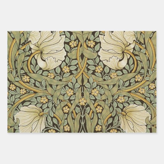 William Morris Pimpernel Pre-Raphaelite Inpakpapier Vel (Voorkant)