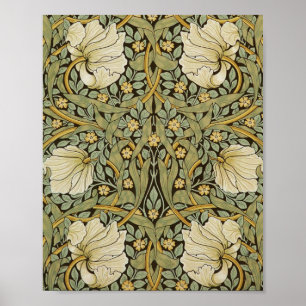 William Morris Pimpernel  Pre-Raphaelite Poster