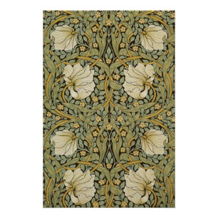 William Morris Pimpernel  Pre-Raphaelite Poster
