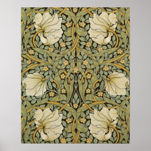 William Morris Pimpernel  Pre-Raphaelite Poster