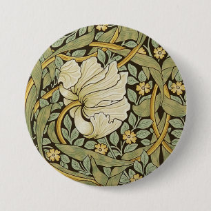 William Morris Pimpernel  Pre-Raphaelite Ronde Button 7,6 Cm