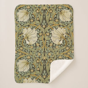 William Morris Pimpernel  Pre-Raphaelite Sherpa Deken
