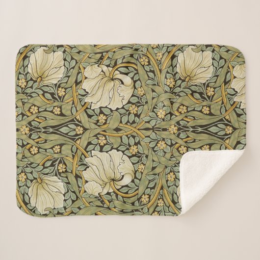 William Morris Pimpernel  Pre-Raphaelite Sherpa Deken (Voorkant (horizontaal))