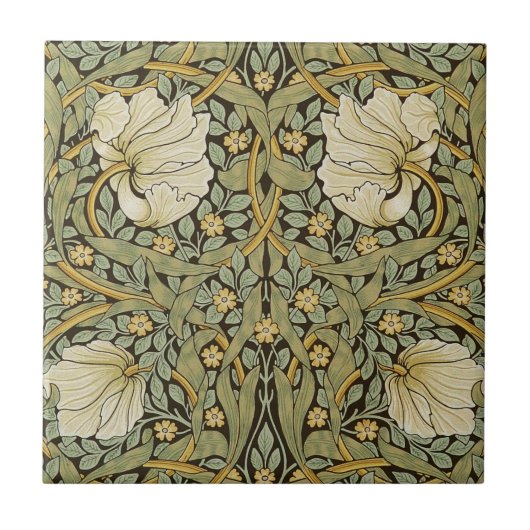 William Morris Pimpernel Pre-Raphaelite Tegeltje (Voorkant)