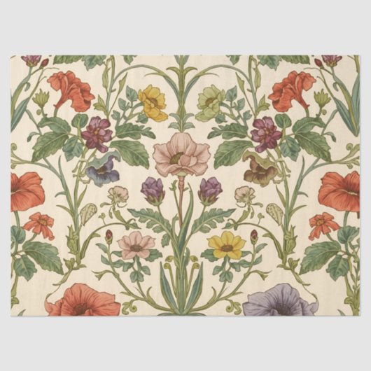 William Morris Pimpernel Pre-Raphaelite Tissuepapier (Voorkant)
