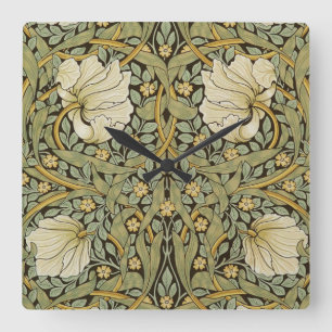 William Morris Pimpernel  Pre-Raphaelite Vierkante Klok