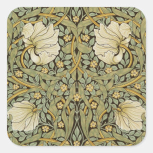William Morris Pimpernel  Pre-Raphaelite Vierkante Sticker