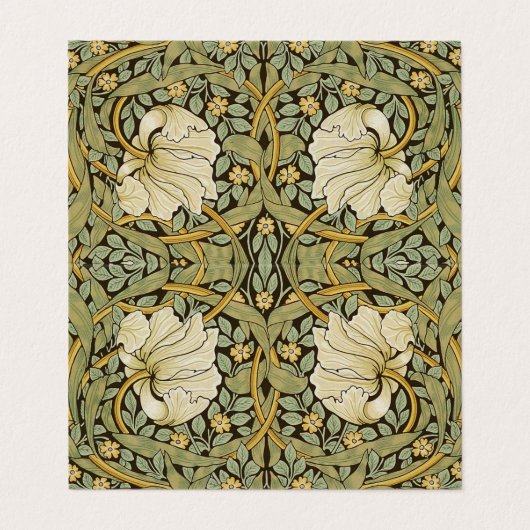 William Morris Pimpernel  Pre-Raphaelite Visitekaartje (Buitenkant ongevouwen)