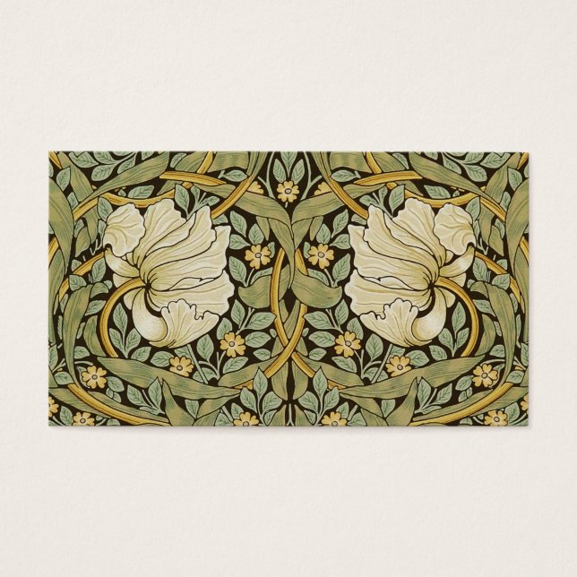 William Morris Pimpernel  Pre-Raphaelite Visitekaartje (Voorkant)